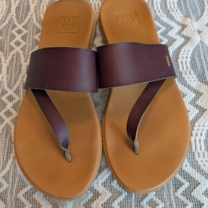 Reef Women's Brown Slide Sandals, Size 9